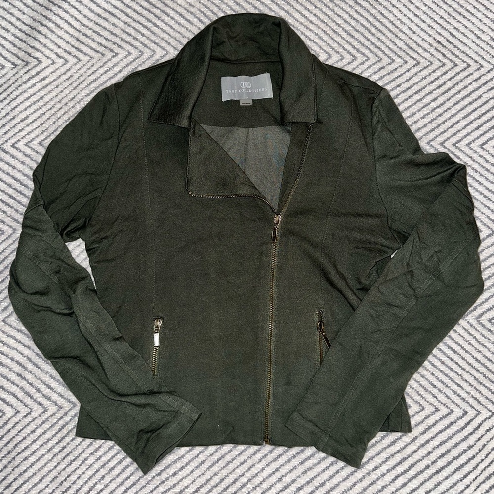 Tart Collections Green Jacket zip blazer
